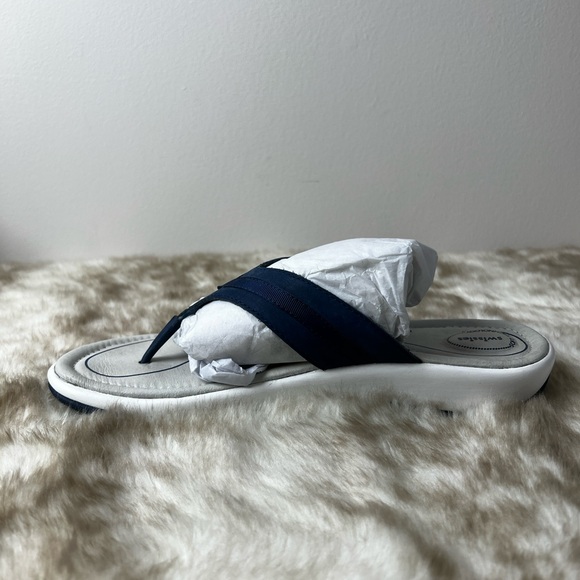 NIB Swissies Soft Technology Blue & White Flip Flops, sz. 9.5 - Picture 4 of 10